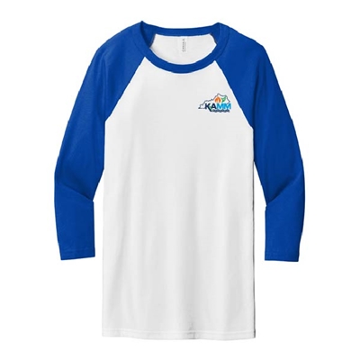 KA107/BC3200<br>BELLA+CANVAS® Unisex 3/4-Sleeve Baseball Tee